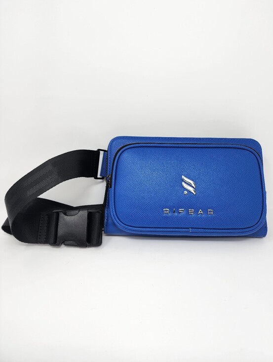 Rifbar Other - Rifbar Blue Double Zipper Crossbody Belt Bag